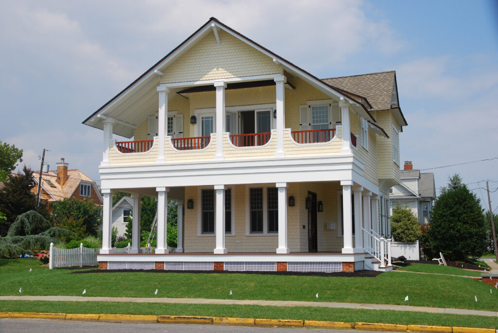 Two Story House With Sash Window